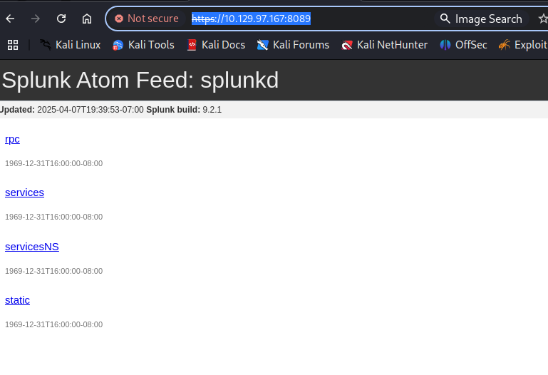 Splunk version 9.2.1 confirmed